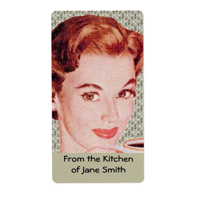 Retro 1950s Kitchen Labels (Front)