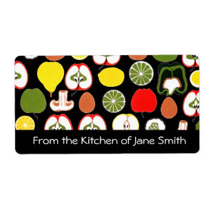 Retro 1950s Kitchen Labels
