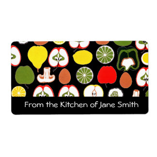 Retro 1950s Kitchen Labels