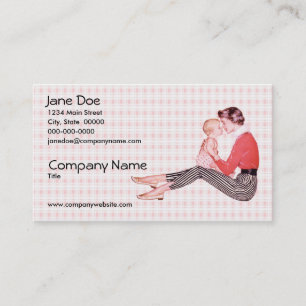 Retro 1950s Mum and Baby Business Card
