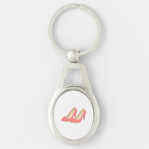 Retro 1950s Pink High Heel Pumps Key Ring
