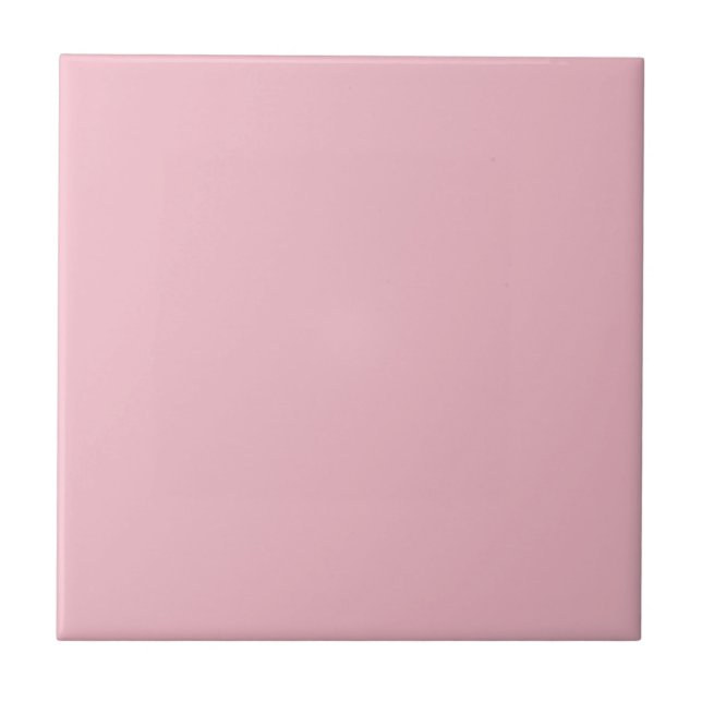 Retro 1950's Pink Square Kitchen and Bathroom Tile (Front)