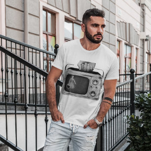 Retro 1950s Portable TV Mid-Century T-Shirt