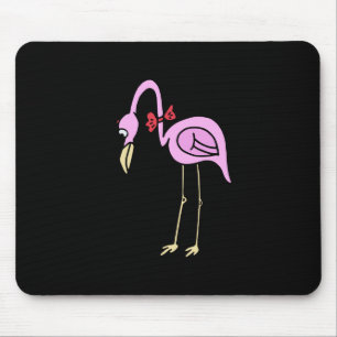 Retro 1950s Sad Flamigo Lawn Ornament Mouse Mat