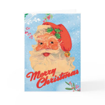 Retro 1950s Style Merry Christmas Cards