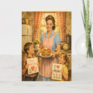 Retro 1950s-Style Mother's Day Greeting Card