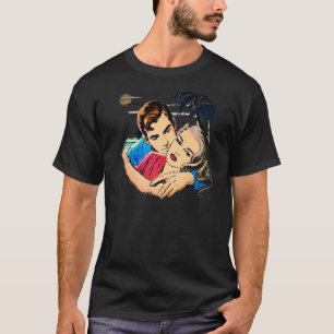 Retro 1950s True Romance Novel Cover Rockabilly Cl T-Shirt