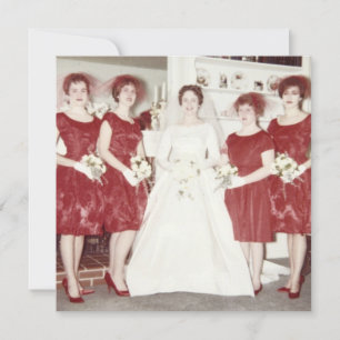 Retro 1960s Bachelorette Party Invitation