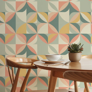 Retro 1960s Geometric Peel & Stick Wallpaper