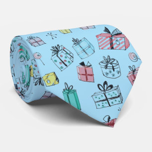 Retro 1960s Style Gifts Hand Drawn Mint Green Neck Tie