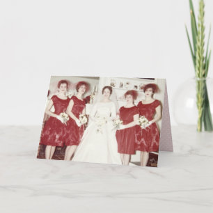 Retro 1960s Wedding Card