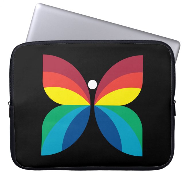 Retro 1966-1974 laptop sleeve (Front)