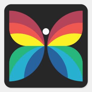 Retro 1966-1974 square sticker