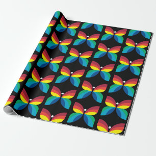Retro 1966-1974 wrapping paper