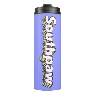 Retro 1970s pastel Southpaw Thermal Tumbler