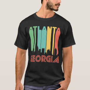 Retro 1970's Style Atlanta Georgia Skyline T-Shirt