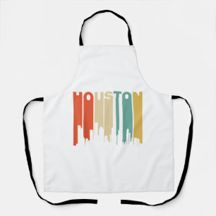 Retro 1970's Style Houston Texas Skyline  Apron