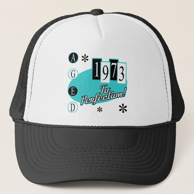 Retro 1973 50th Birthday Trucker Hat (Front)