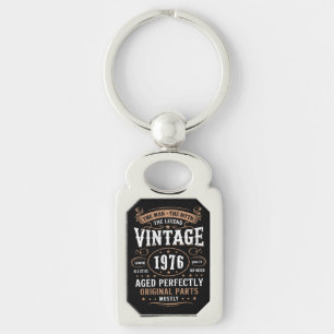 Retro 1976 Birthday The Man The Legend 50th Bday  Key Ring