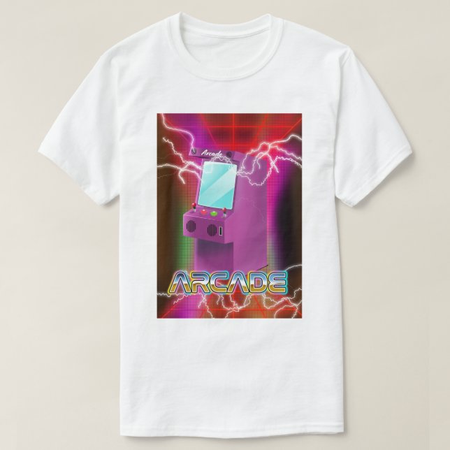 Retro 1980s arcade T-Shirt (Design Front)