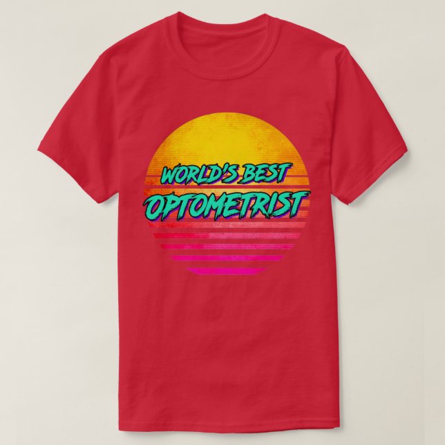 Retro 1980s Optometry 2 T-Shirt (Design Front)