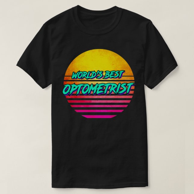 Retro 1980s optometry T-Shirt (Design Front)