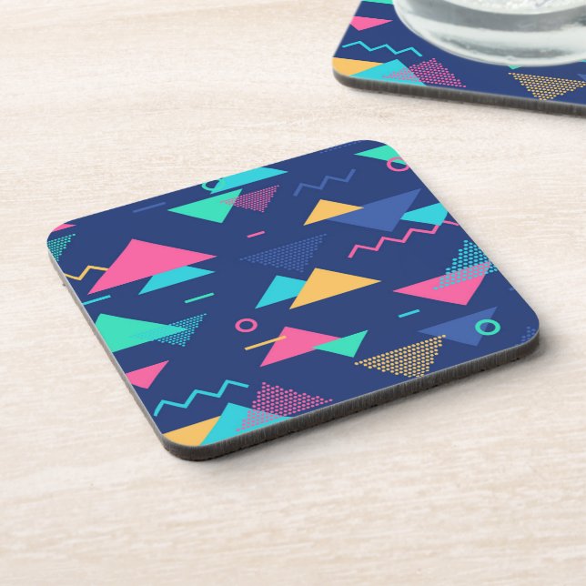 Retro 1980's Pattern Coaster (Left Side)