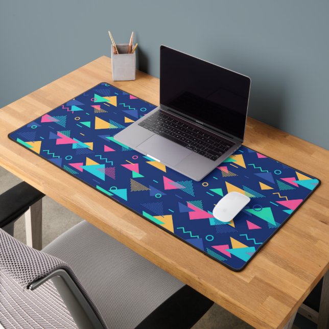 Retro 1980's Pattern Desk Mat (Office 2)