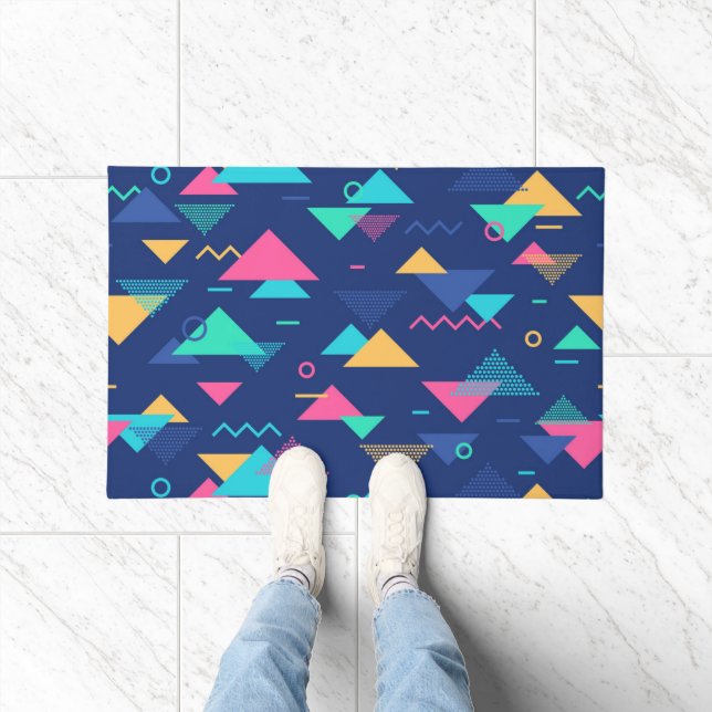 Retro 1980's Pattern Doormat (Indoor)