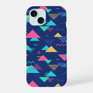 Retro 1980's Pattern iPhone 15 Case