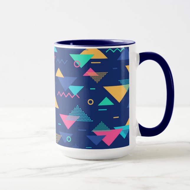 Retro 1980's Pattern Mug (Right)