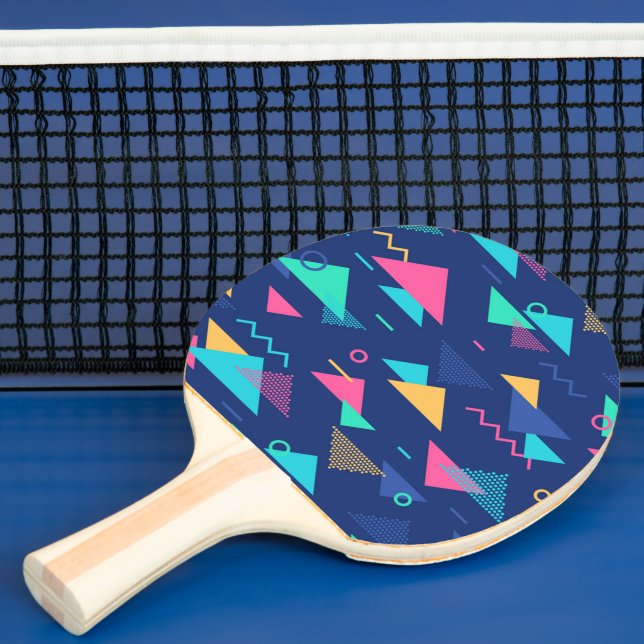 Retro 1980's Pattern Ping Pong Paddle (Insitu)