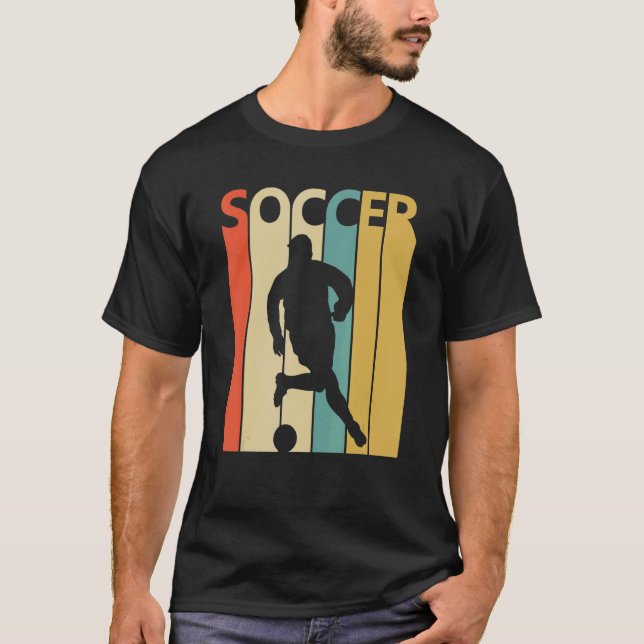 Retro 1980s Soccer Sport T-Shirt (Front)