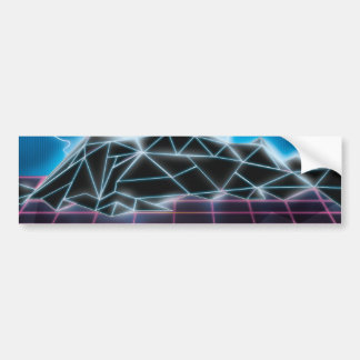 Retro 1980s video game graphic bumper sticker