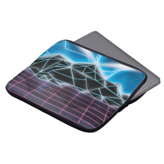 Retro 1980s video game graphic laptop sleeve