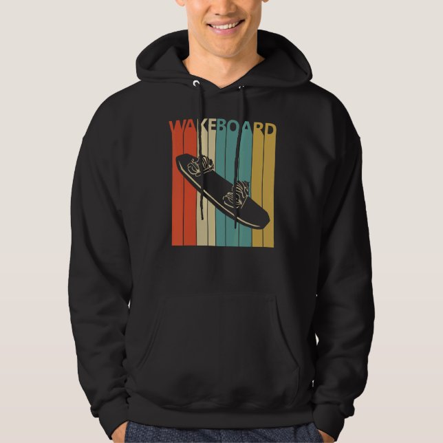 Retro 1980s Wakeboard Hoodie (Front)