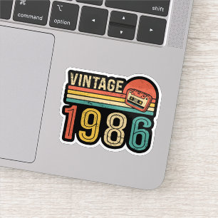 Retro 1986 Birthday Cassette Tape Nostalgic Bday
