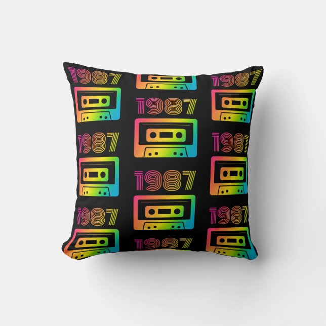 Retro 1987  cushion (Front)