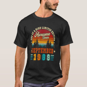 Retro 1989 Awesome Since September 1989  33th T-Shirt