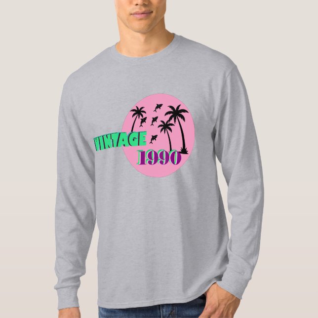 Retro 1990 Birthday Gift T-Shirt (Front)