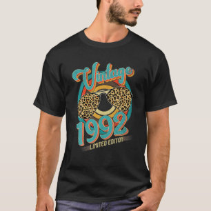 Retro 1992 30Th Limited Edition Leopard 30 Year Ol T-Shirt