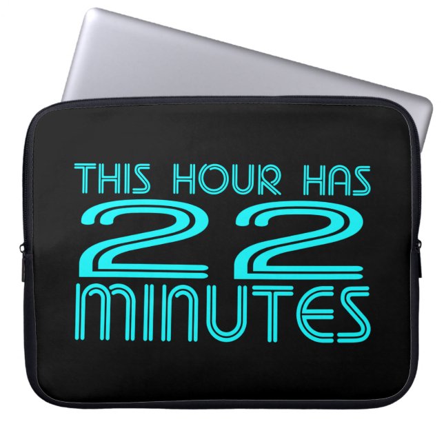 Retro - 22 Minutes Laptop Sleeve (Front)