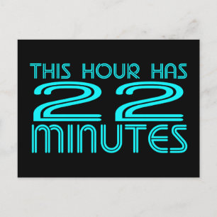 Retro - 22 Minutes Postcard