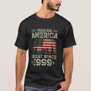 Retro 23rd Birthday USA Flag Making America Great T-Shirt