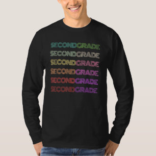 Retro 2nd Grade Student Teacher Groovy Team Ready T-Shirt