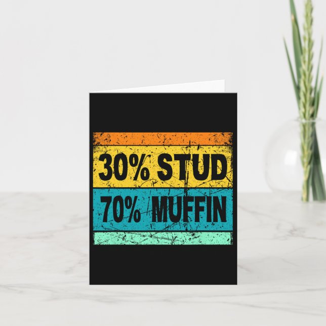 Retro 30 Stud 70 Muffin Shirt Stud Muffin Shirt Va Card (Front)