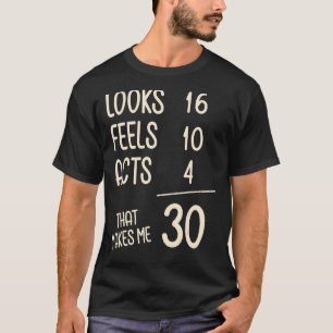 Retro 30 Years Old Messy Dirty Thirty It's My 30th T-Shirt