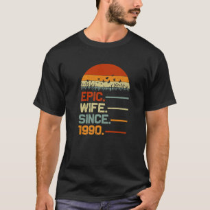 Retro 31St Wedding Anniversary For Her Epic Wife S T-Shirt