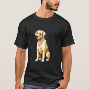 Retro 32-bit Style Game Pixel Art Labrador Retriev T-Shirt