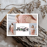 Retro 3 Photo Baby Pregnancy Announcement<br><div class="desc">Share your joyful news with a touch of festive charm using our Photo Christmas Pregnancy Announcement. This delightful card features a personal photo, beautifully framed to showcase your growing family. The design incorporates festive elements like Christmas trees, snowflakes, or holiday accents, along with a heartwarming message that reveals your exciting...</div>